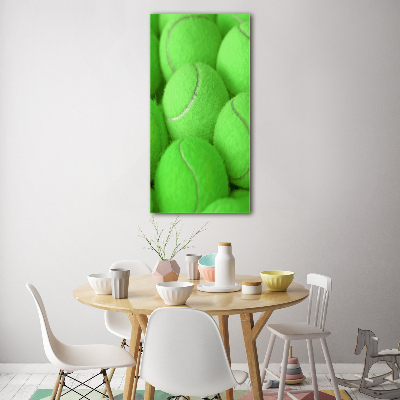 Quadro in vetro verticale Palline da tennis
