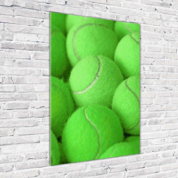 Quadro in vetro verticale Palline da tennis
