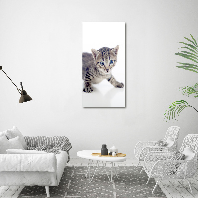 Quadro di vetro verticale Gattino