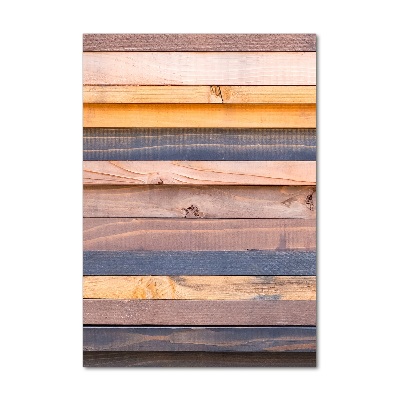 Quadro vetro verticale Parete in legno