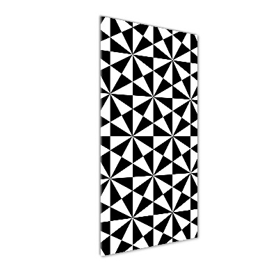 Quadro in vetro verticale Sfondo geometrico