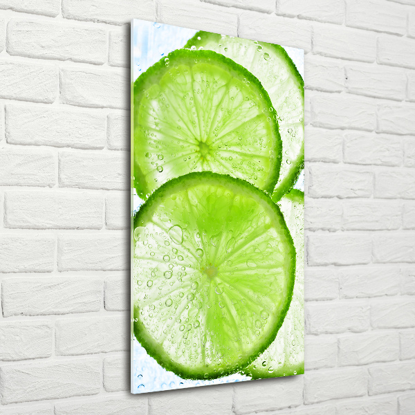 Quadro in vetro verticale Calce sott'acqua