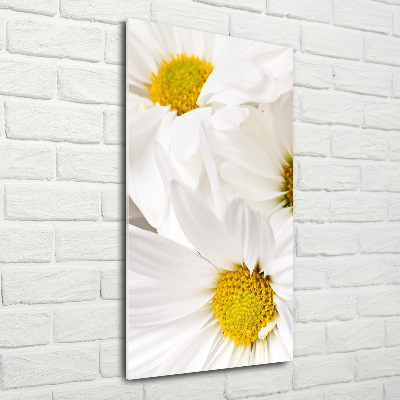 Quadro in vetro verticale Margherite