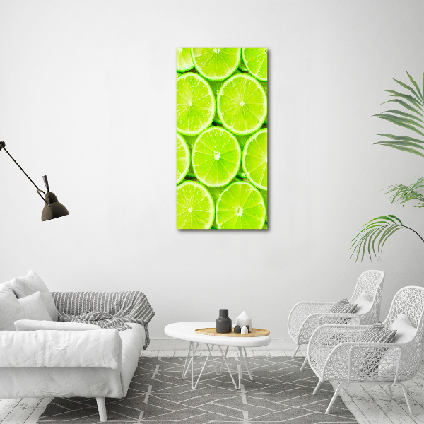 Quadro stampa su vetro verticale Lime