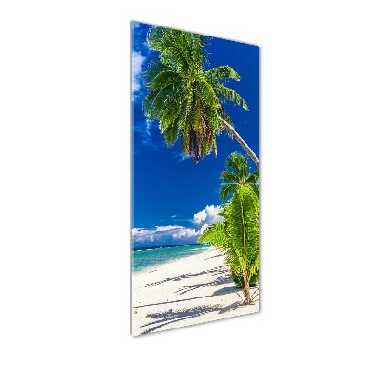 Quadro in vetro verticale Spiaggia tropicale