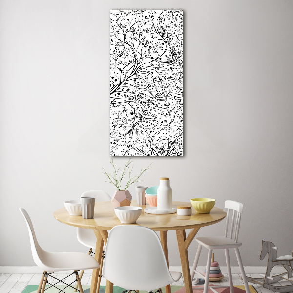 Quadro di vetro verticale Rami