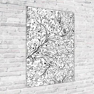 Quadro di vetro verticale Rami