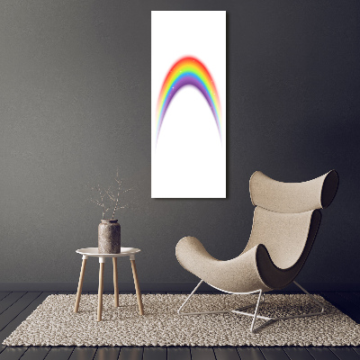Quadro stampa su vetro verticale Arcobaleno