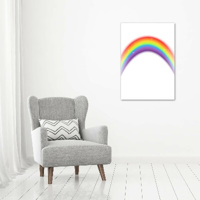 Quadro stampa su vetro verticale Arcobaleno