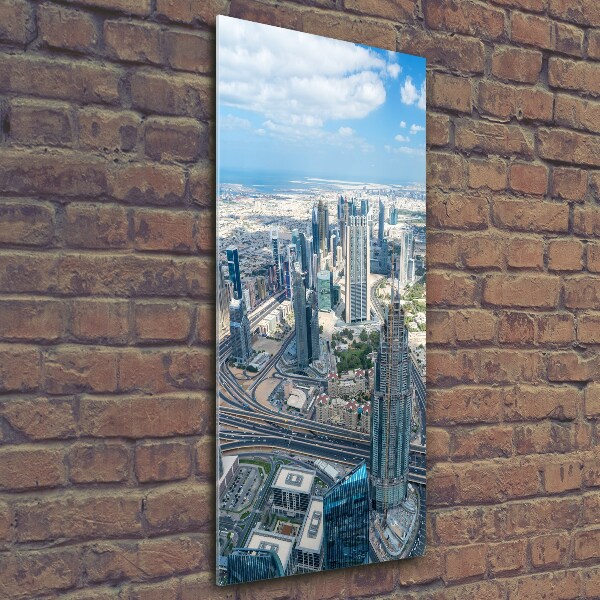 Quadro vetro verticale Grattacieli