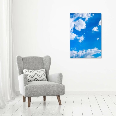 Quadro di vetro verticale Nuvole nel cielo
