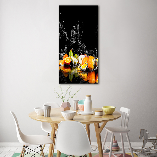 Quadro vetro verticale Frutta