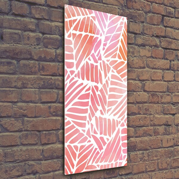 Quadro in vetro verticale Modello astratto