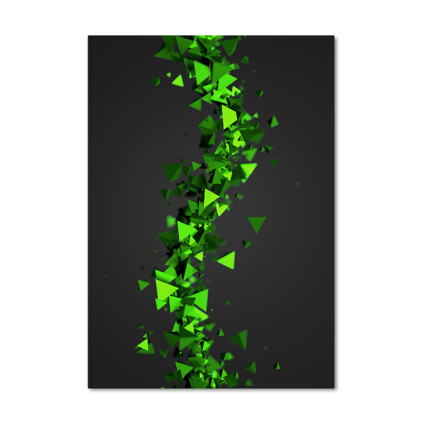 Quadro di vetro verticale Onda geometrica