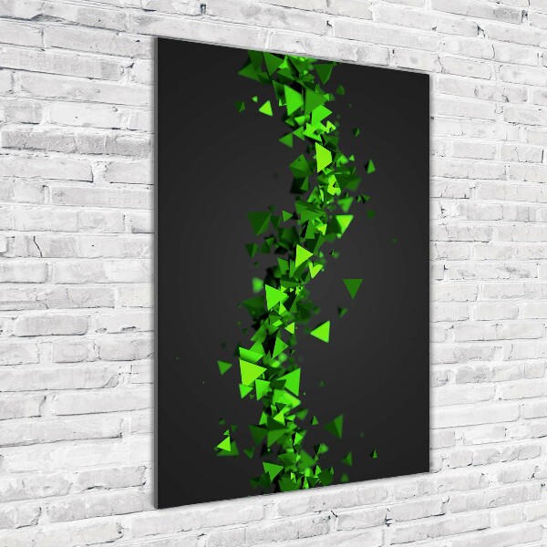 Quadro di vetro verticale Onda geometrica