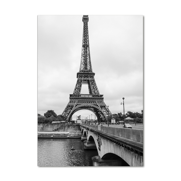 Quadro stampa su vetro verticale Torre Eiffel Parigi