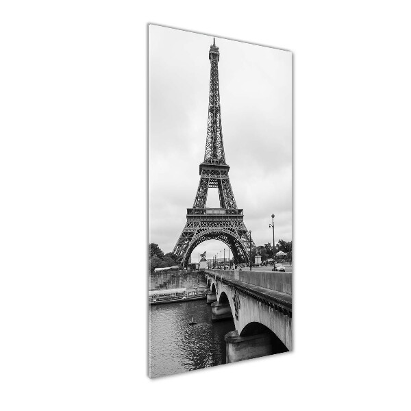 Quadro stampa su vetro verticale Torre Eiffel Parigi