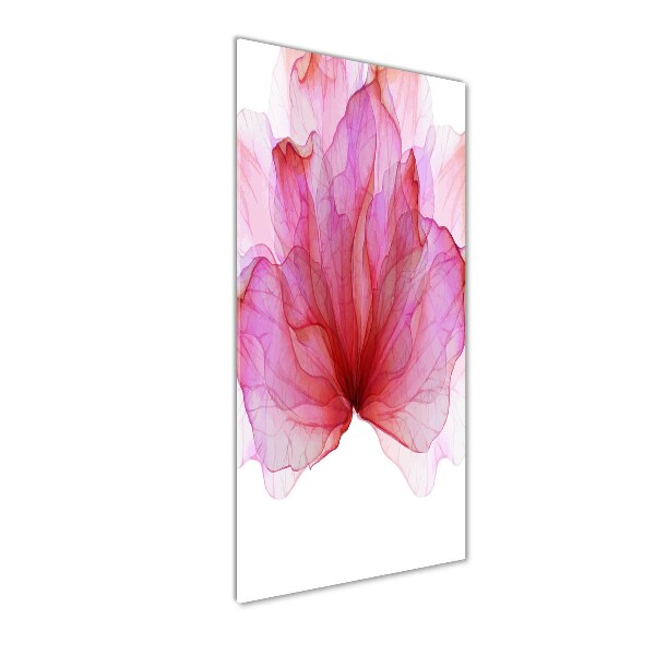 Quadro in vetro verticale Fiore rosa