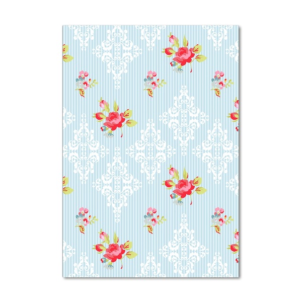 Quadro stampa su vetro verticale Rose