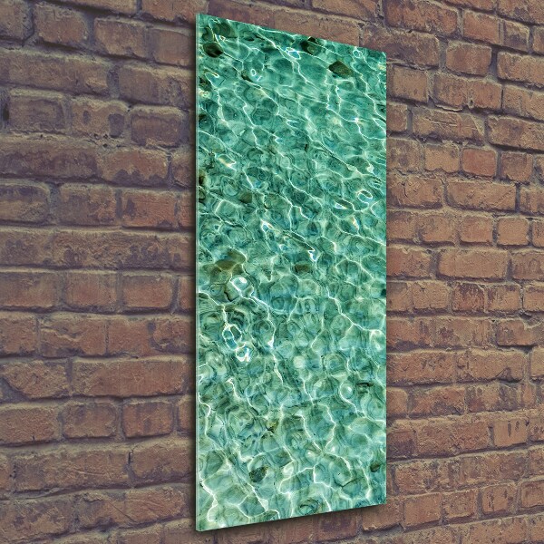 Quadro vetro verticale Acqua limpida