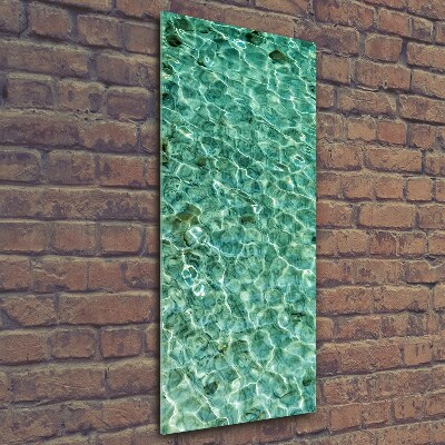 Quadro vetro verticale Acqua limpida