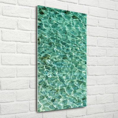Quadro vetro verticale Acqua limpida