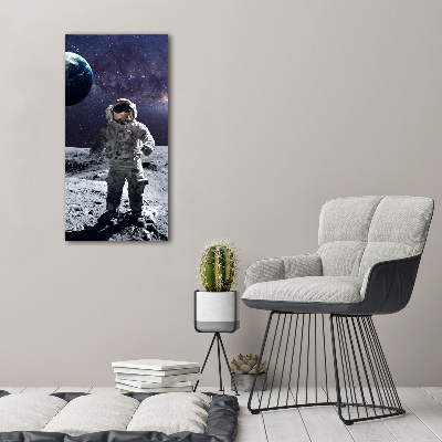 Quadro vetro verticale Astronauta