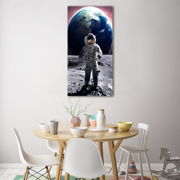 Quadro in vetro verticale Astronauta