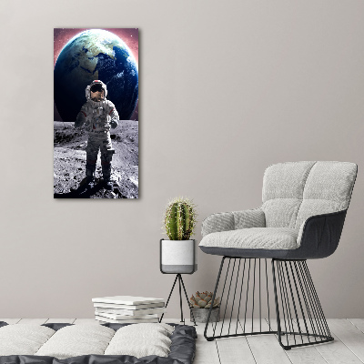 Quadro in vetro verticale Astronauta