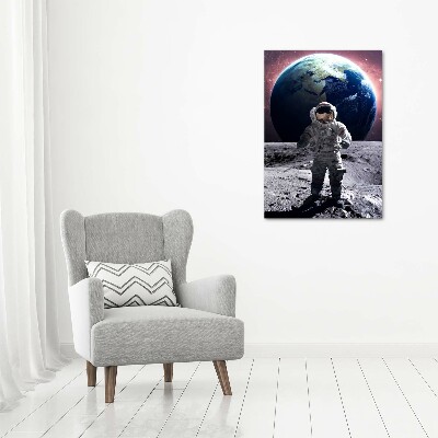 Quadro in vetro verticale Astronauta