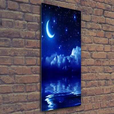 Quadro di vetro verticale Il cielo di notte
