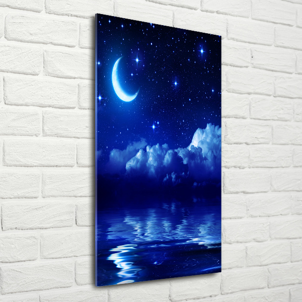 Quadro di vetro verticale Il cielo di notte