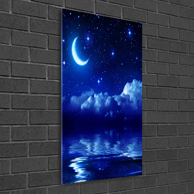 Quadro di vetro verticale Il cielo di notte