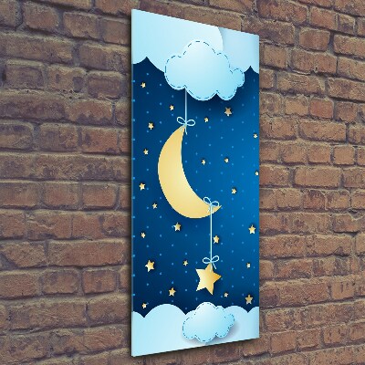 Quadro in vetro verticale Notte