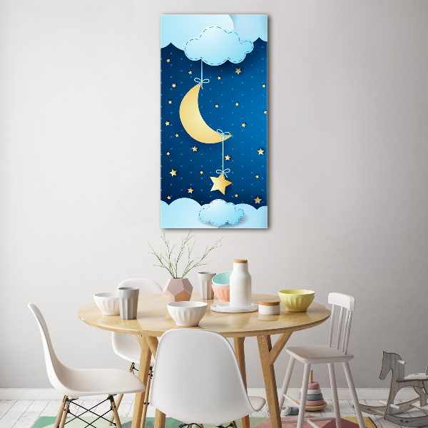 Quadro in vetro verticale Notte