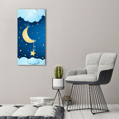 Quadro in vetro verticale Notte