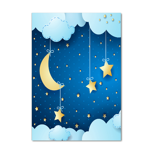 Quadro in vetro verticale Notte