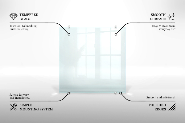 Pannello retrocucina trasparente