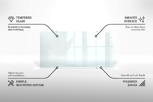 Pannello retrocucina trasparente