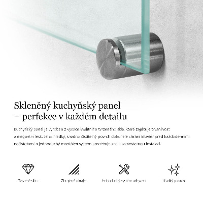 Pannello retrocucina trasparente