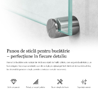 Pannello retrocucina trasparente