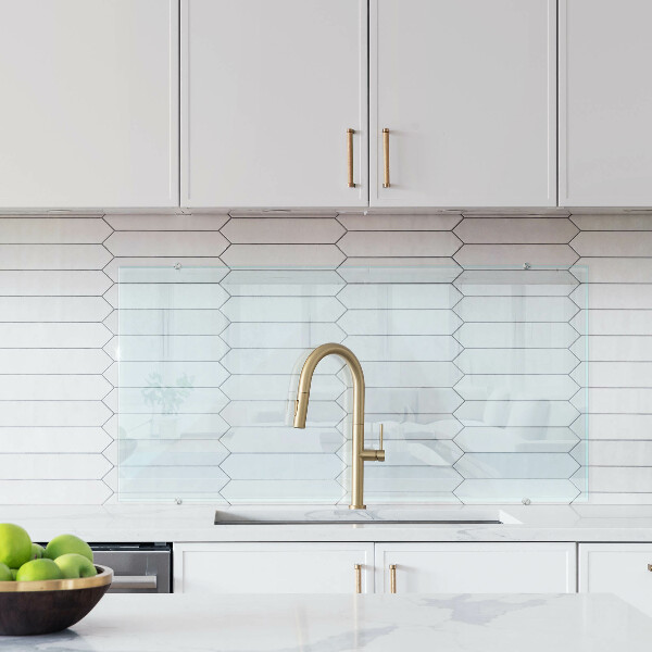 Pannello retrocucina trasparente