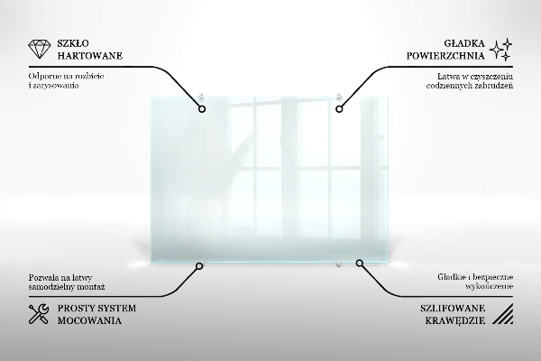 Pannello retrocucina trasparente