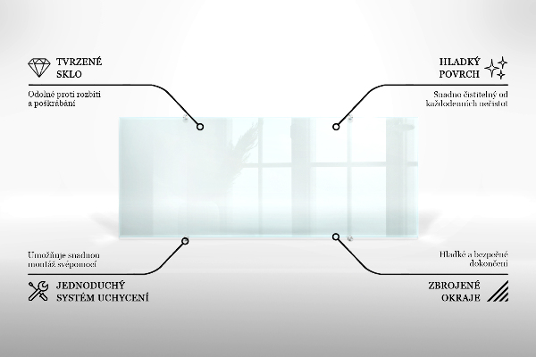Pannello retrocucina trasparente