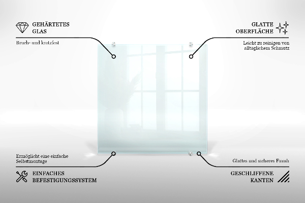 Pannello retrocucina trasparente