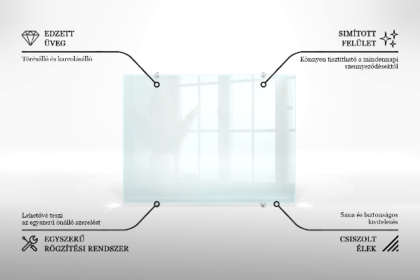 Pannello retrocucina trasparente