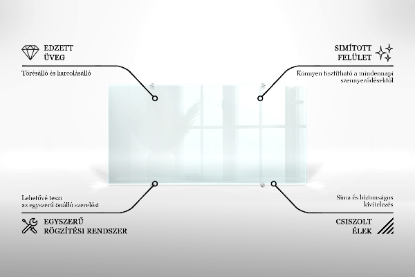 Pannello retrocucina trasparente