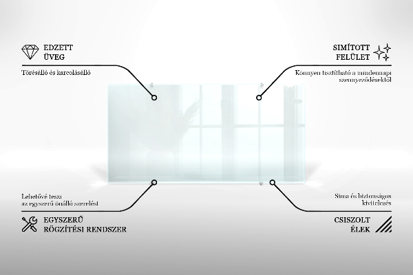 Pannello retrocucina trasparente