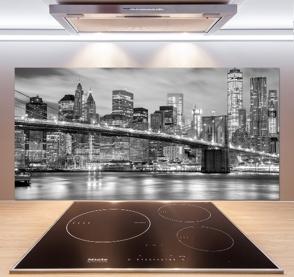 Rivestimento parete cucina con motivo ispirato a Manhattan, New York