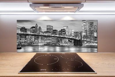 Rivestimento parete cucina con motivo ispirato a Manhattan, New York